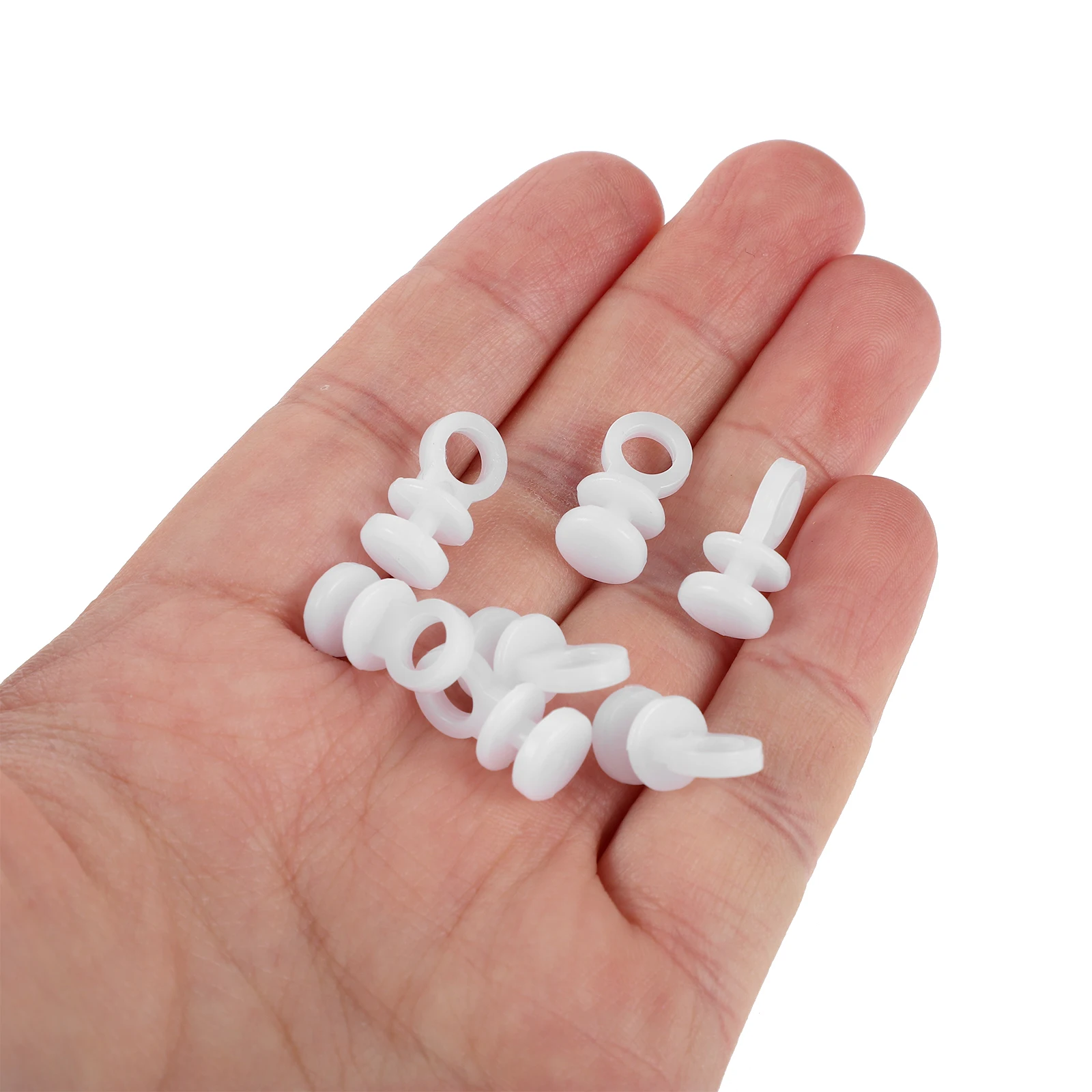 

500pcs Car Curtain Hooks Plastic Track Gliders Smooth Rolling Replacement For Vehicle Rv Bus Camper Yacht Window Shade Rollers