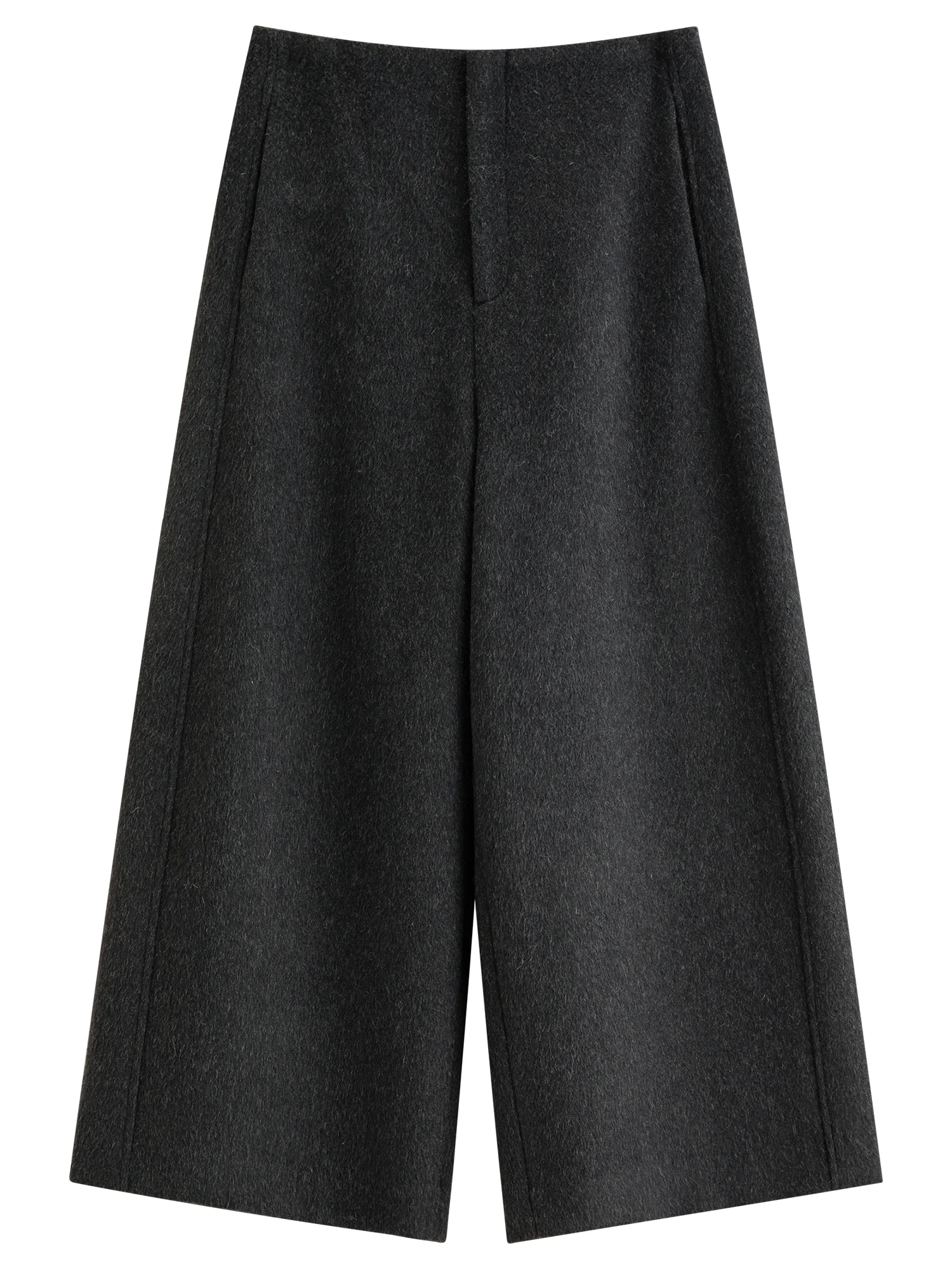 FSLE Damen Weite Gerade Slim-Fit Freizeithose ohne Bund Neuer Stil für Winter 2026 Unisex Britisch Stilvoll – Detail 9