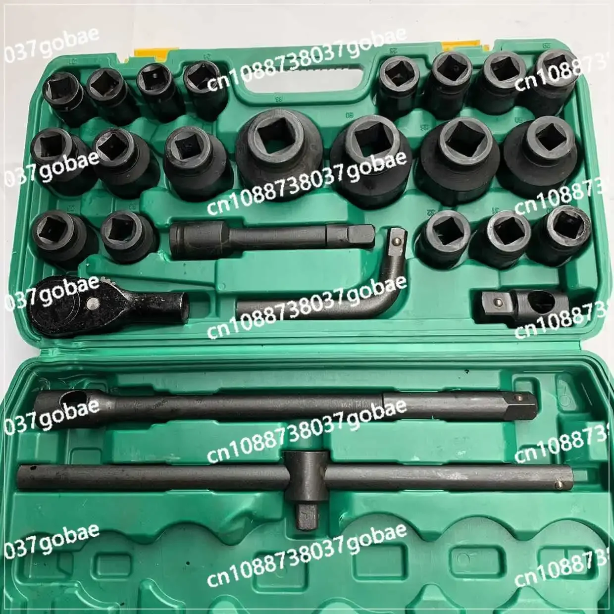 3/4 Heavy Duty 26-piece Sleeve Tool Set Medium Wind Gun Sleeve Head Wrench Hexagonal 12-angle Large Model Pneumatic