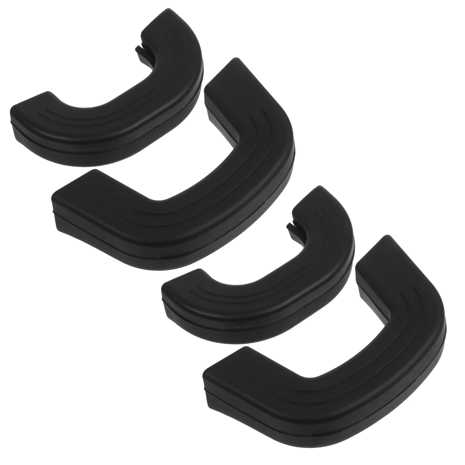 

4pcs Silicone Pan Handle Sleeve Heat Resistant Pot Holder Grips Non Slip Kitchen Cookware Replacement Black Stockpot Grip Cover