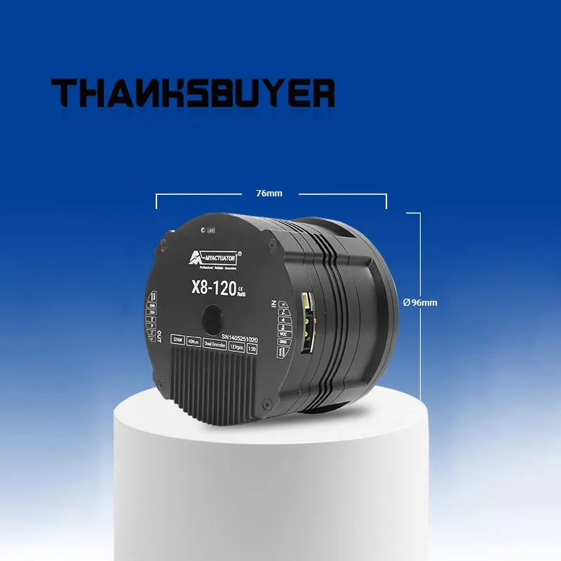 120NM RMD-X8-120 EtherCAT Dual Encoder Planetary Reducer Motor Robot Joint Servo Motor