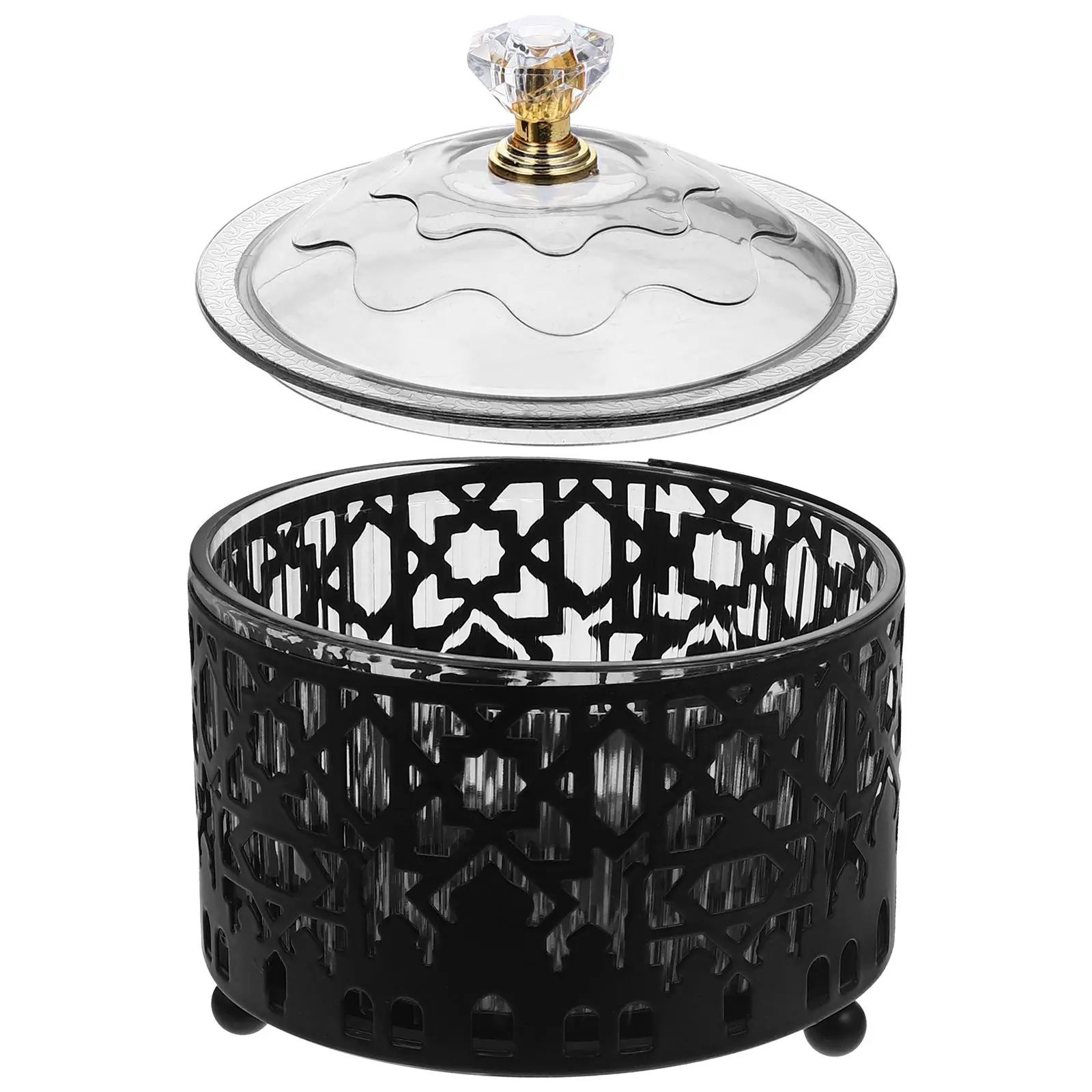 

Candy Tray Containers Metal Dessert Serving Black 2 Classic Design Party Metal Id -Adjha Dessert Box Ornament Home Party Gift