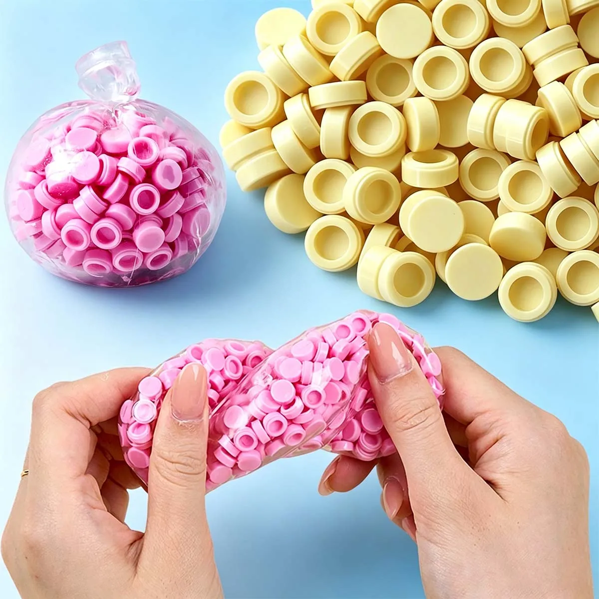 100g Color Tube Plug Beads Filler DIY Party Decor Crafts Making Stress Relief Toys Accessory Squishy Bobo Ball Squeeze Toy