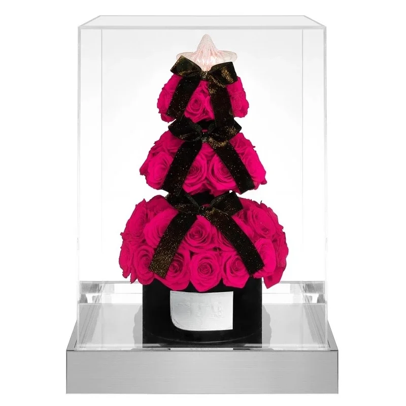 Birthday gift for girlfriend rose bouquet, wishing tree, eternal flower, high-end real flower gift ornament, confession proposal