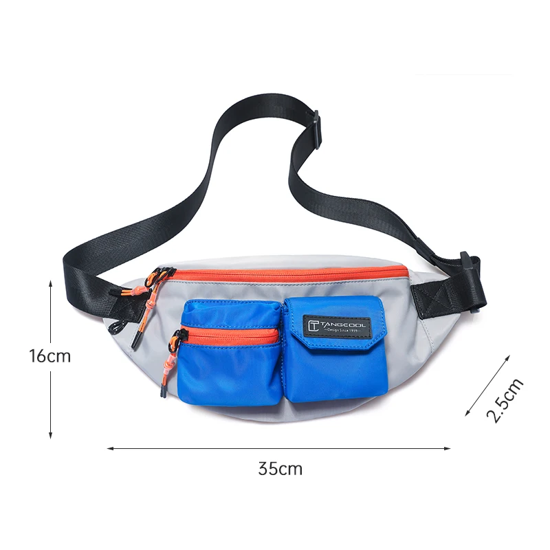 2026 Functional Oxford Waist Bag Waterproof Anti Theft Multi-pocket Fanny Pack Men Casual Sling Bag for Outdoor Sports Daily Use