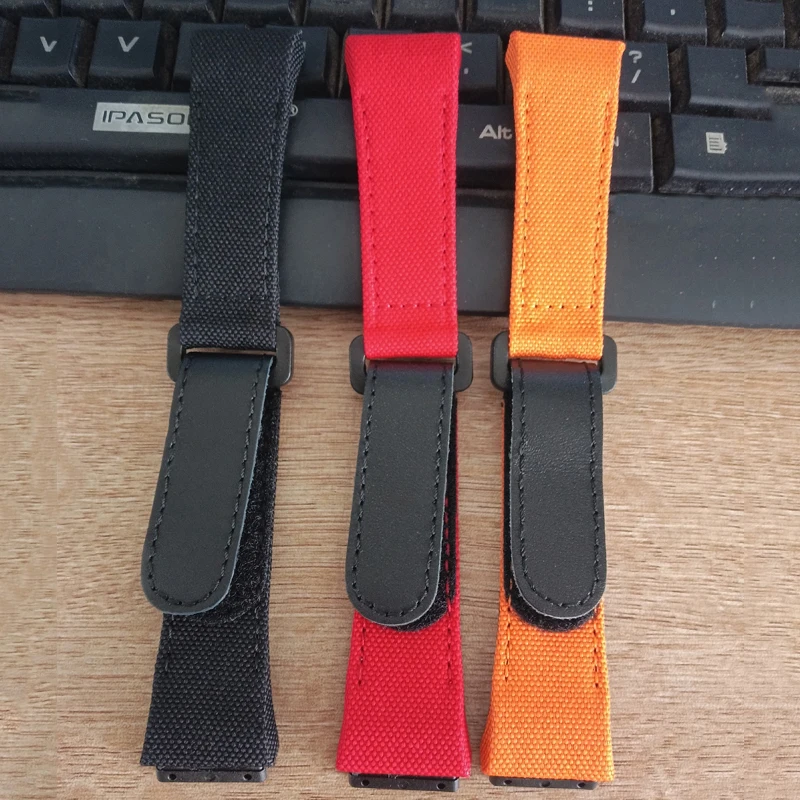 

Genuine Leather strap For Richard Mille nylon strap, men's watch tool RM50/53 4-star 5-starscrewdriver, 25mm wrist