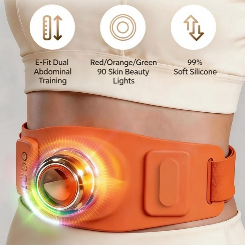 Intelligent Fat Shaking Machine, Abdominal Slimming Sweat Belt, Waist Massager with Pulse & Heat, Fat Burning Shaping Abdominal