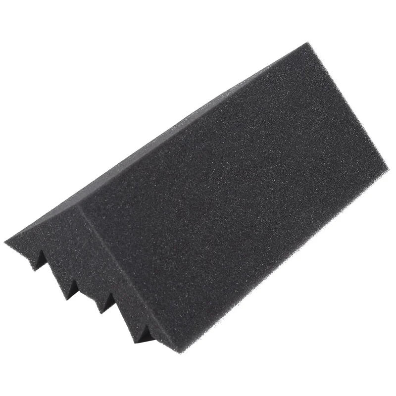 

64 Pack Of 4.6 In X 4.6 In X 9.5 In Black Soundproofing Insulation Bass Trap Acoustic Wall Foam (64PCS, Black)