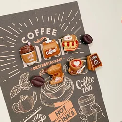 Cute home decoration simulation toy coffee bean coffee maker decor refrigerator magnetic paste fridge magnet housewarming gifts
