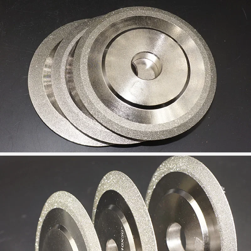 Grit150~320 SDC Electroplated Diamond Grinding Wheel Double Beveled Angle 45° 60° 90° for Grinding Alloy Ceramic Tungsten Steel