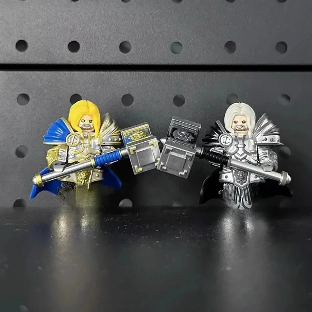 

World of Warcraft Game Lich King Arthas Menethil Фигурка Прицельные строительные блоки Коллекция моделей Поделки Подарочные игрушки Дети