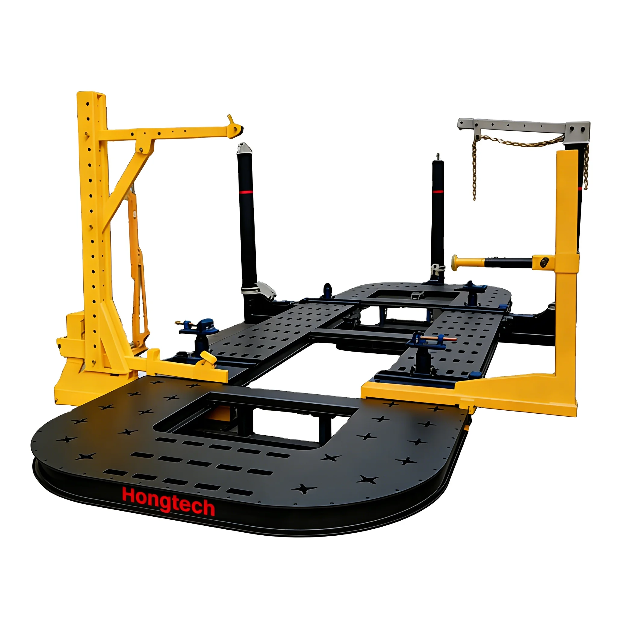 High Quality Hongtech HOT-M800 Heavy-Duty Manganese Steel Car Body Repair Bench Panel Beating Auto Frame Machine Chassis Pulling