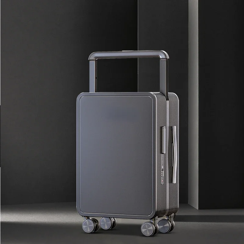 suitcase with ride with TSA lock and wide trolley PC Printed logo Trolley Travel Luggage