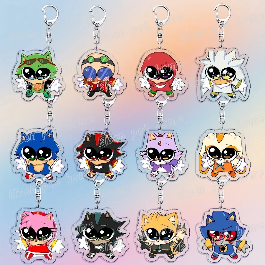 لطيف الكرتون القنفذ المفاتيح الاكسسوارات حقيبة سحر أنيمي الحيوان ميمي سلاسل المفاتيح Keyrings مجوهرات المشجعين هدية