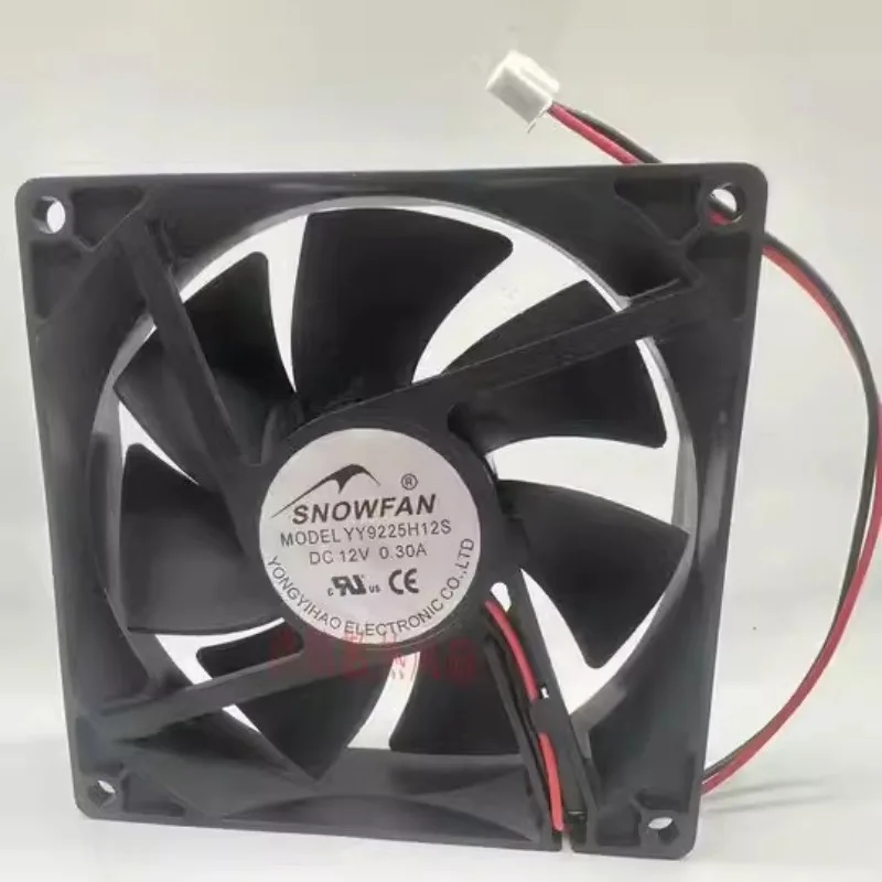 New Cooler Fan for SNOWFAN YY9225H12S DC12V 0.30A 9CM 9225 Cooling Fan 92*92*25MM