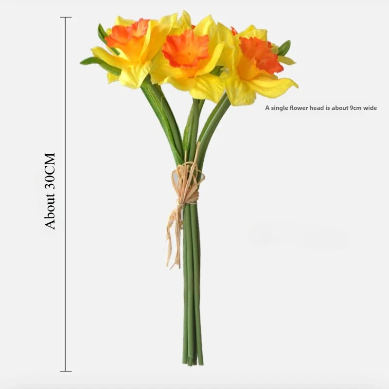 30Cm Narcissus Bouquet Artificial Flower Home Living Room Decoration Wedding Arrangement Hand Bouquet Flower Arrangement images - 6