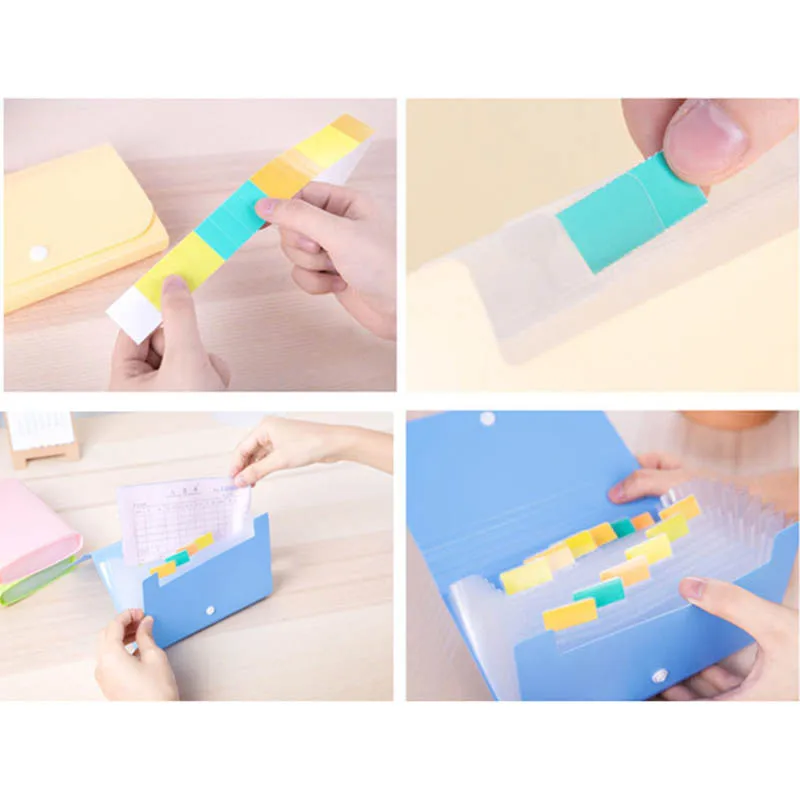 File Document Zak 12 Lagen Pouch Rekeningen Map Card Organizer Fastener Office Mini Pakket EM88