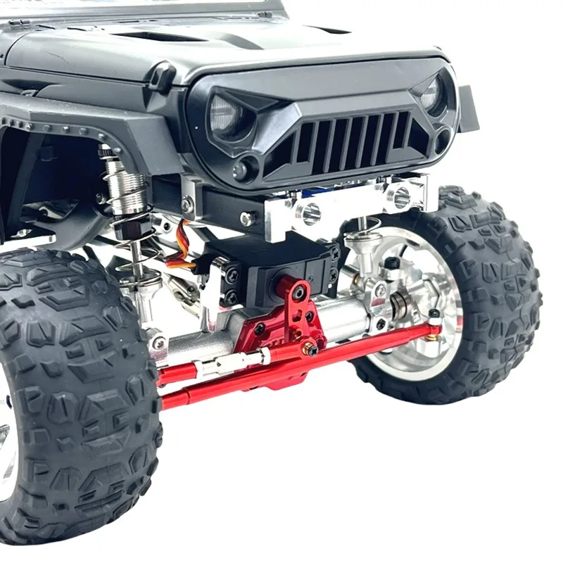 Metalowe drążki kierownicze, łączniki i ramię serwa do MN128 MN86 G500 1/12 RC Crawler Car, części zamienne do tuningu