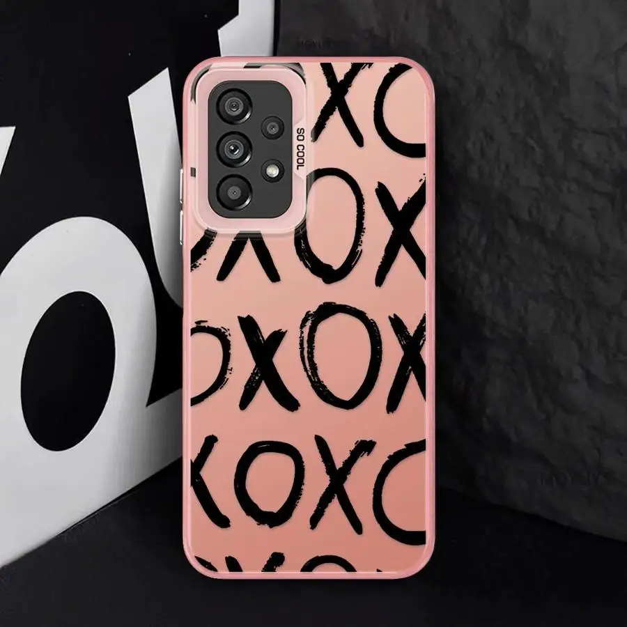 حافظة لهاتف سامسونج جالاكسي A12 A24 A25 A14 A15 A13 A23 A16 A34 A32 A22 غطاء ناعم رسائل ممتعة XX #6