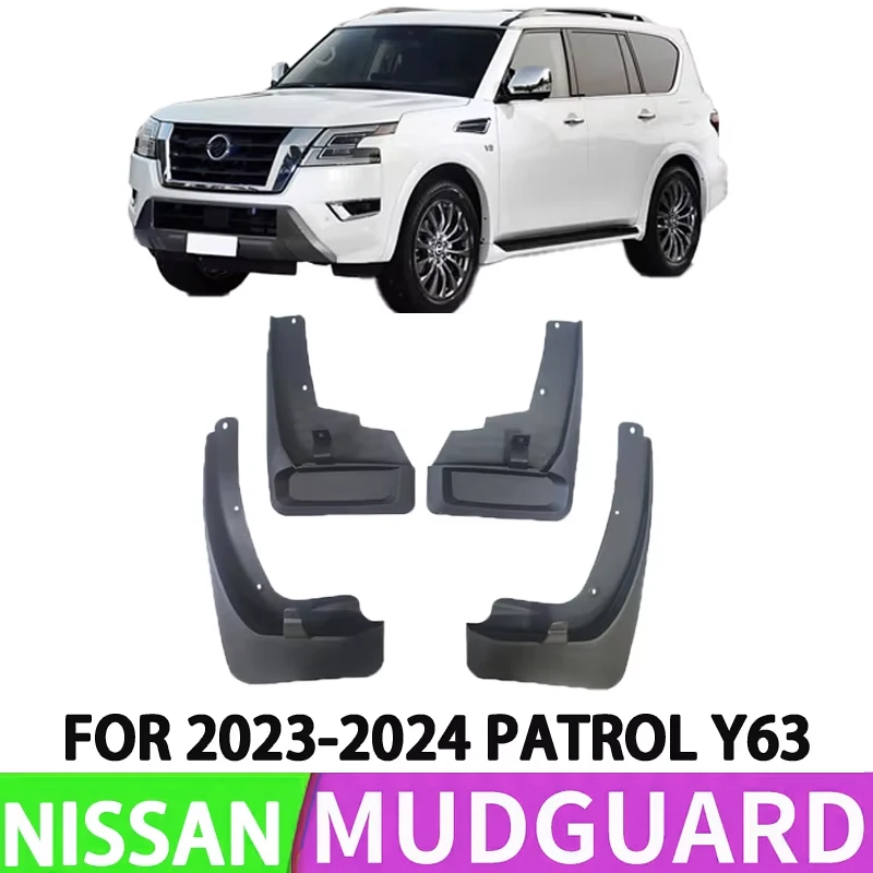 Suitable for 2023-2024 Nissan Patrol Y63 Car Front and Rear Wheel Special Fender Splash Retort