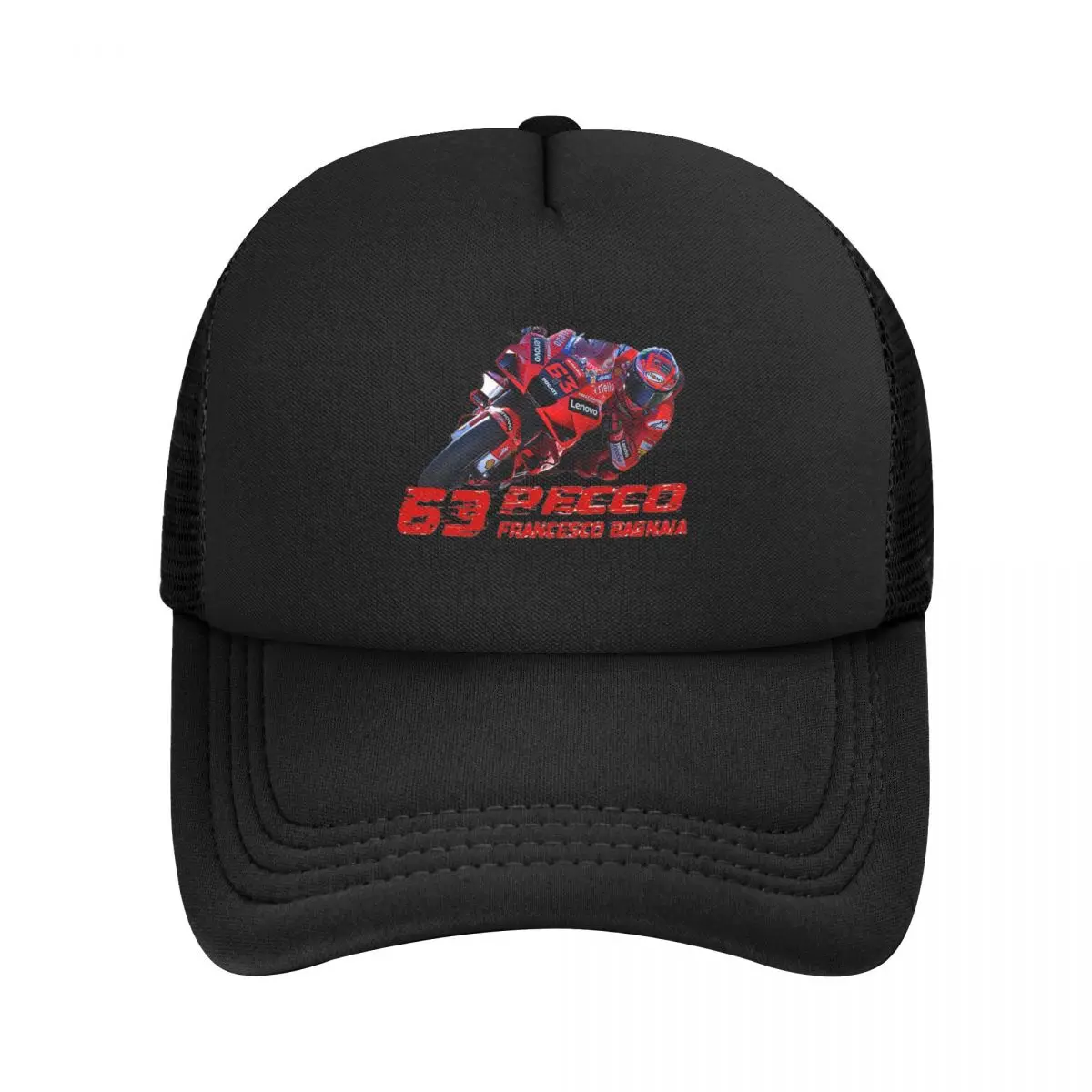 Pecco Bagnaia 63 Mesh Baseball Caps Snapback Fashion Baseball Hats Breathable Casual Casquette Outdoor For Men's And Women's