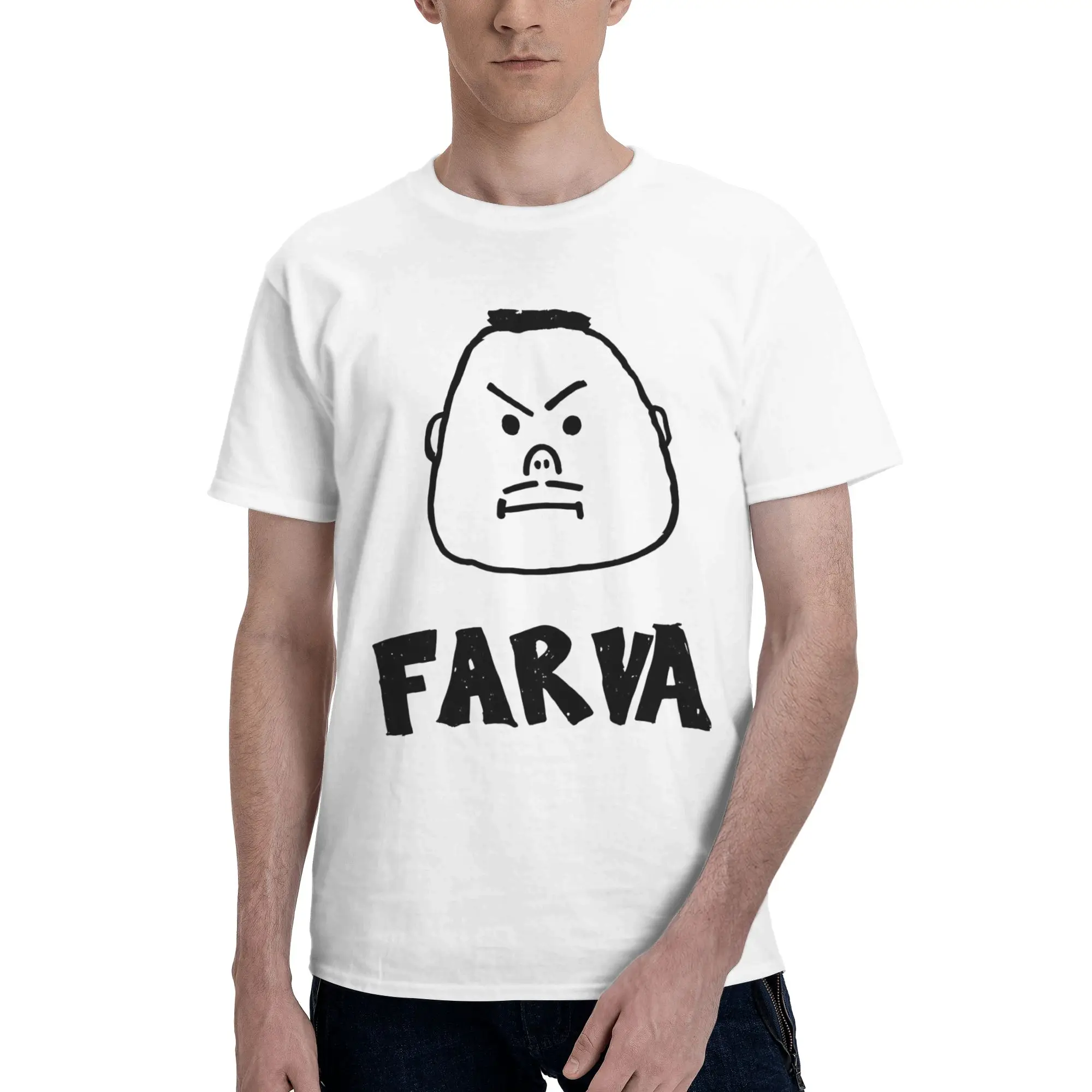 Men Women Super Troopers Rodney Farva Big Head T Shirt 100% Cotton Graphic Printed Tee Shirts  Top Clothing
