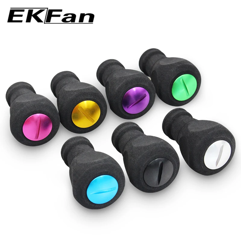 EKfan 1PC EVA material 8g Spinning Baitcasting Fishing Reel handle knob for A/S/D 26mm shaft Lure Reel Handle DIY part