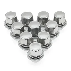 10 Piece 19mm Alloy Wheel Nuts For Ford Fiesta Mondeo C-Max Focus MK1 MK2 MK3 ST RS