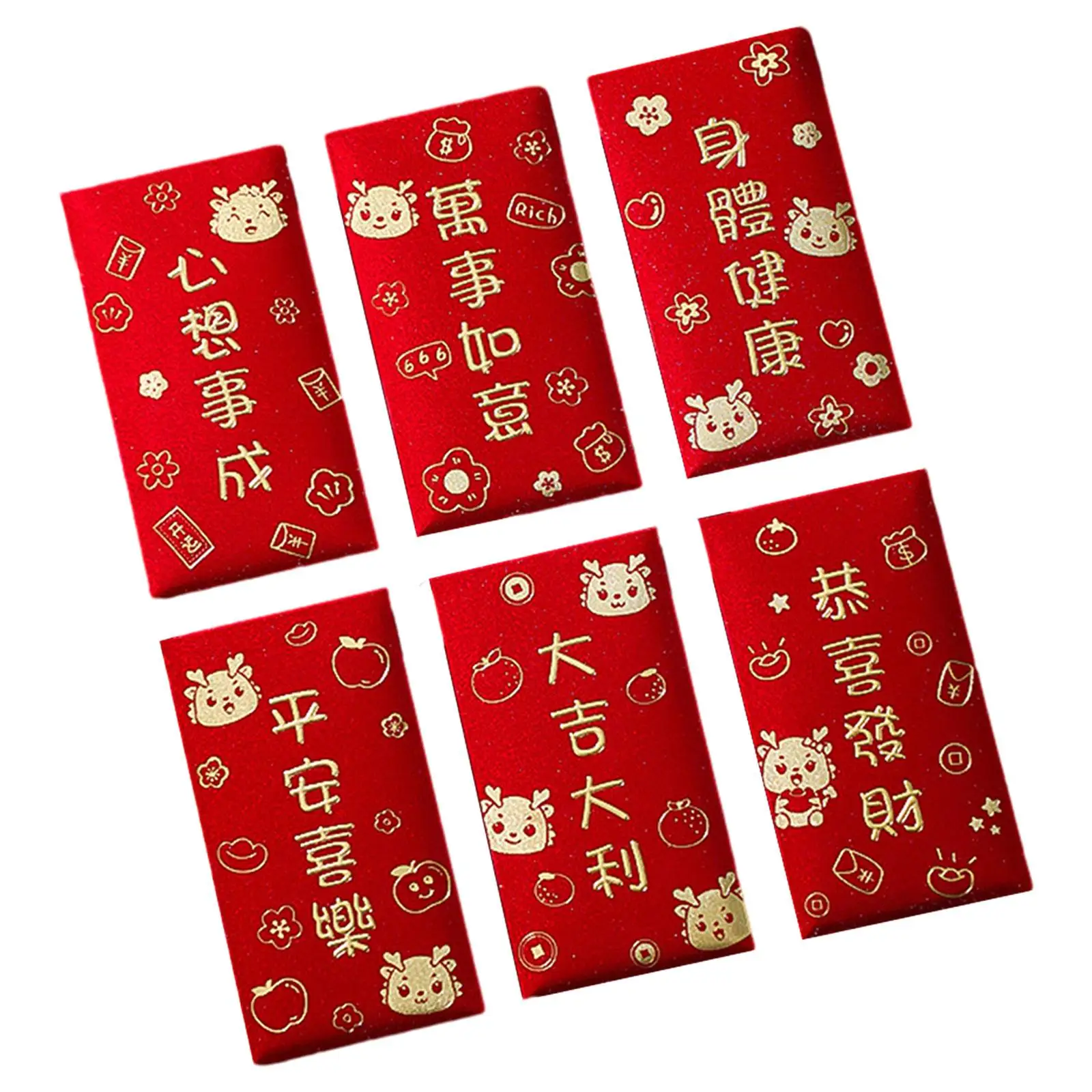 Gift Envelopes for Money Chinese New Year Red Packets with Dragon Pattern for Wedding Graduation Birthday Gifts