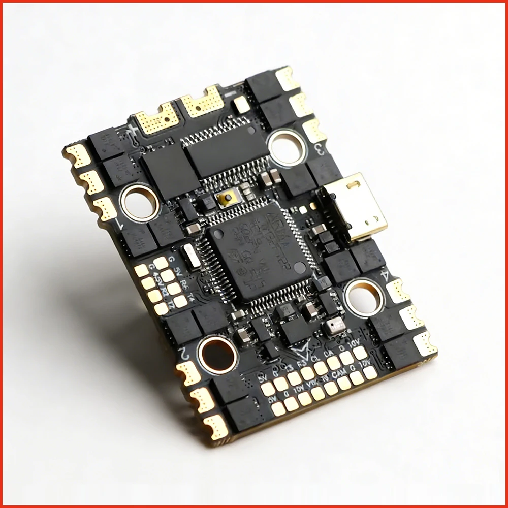 

Полетный контроллер HAKRC F722 40A 2-6S 32-bit AIO с двойным BEC 5В/3А, 10В/2.5А для RC FPV дронов