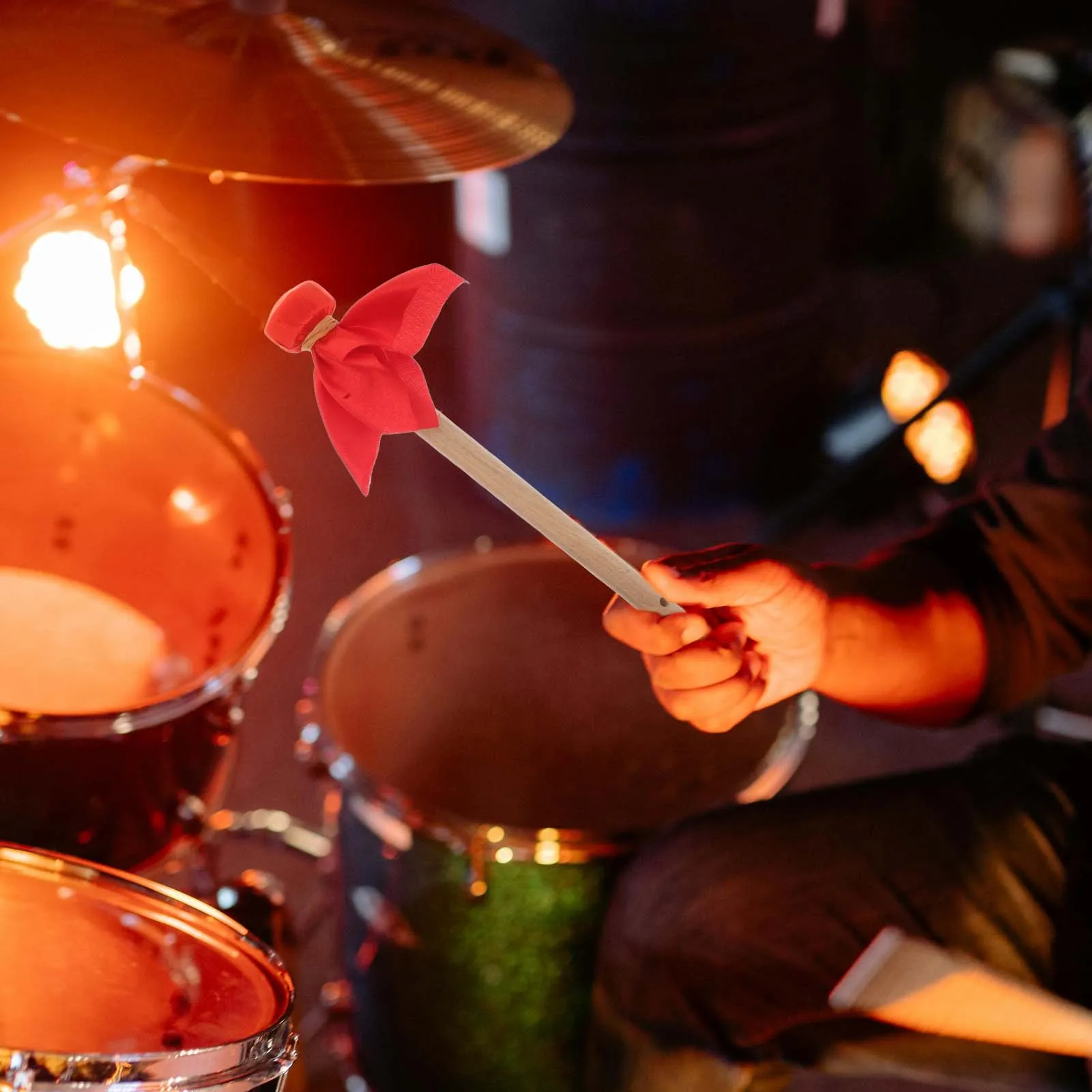 

Gong Mallet For Drums Cymbals Percussion Instruments Folk Musical Sound Accessory Wooden Hammer Portable Adult Drumsticks Bass