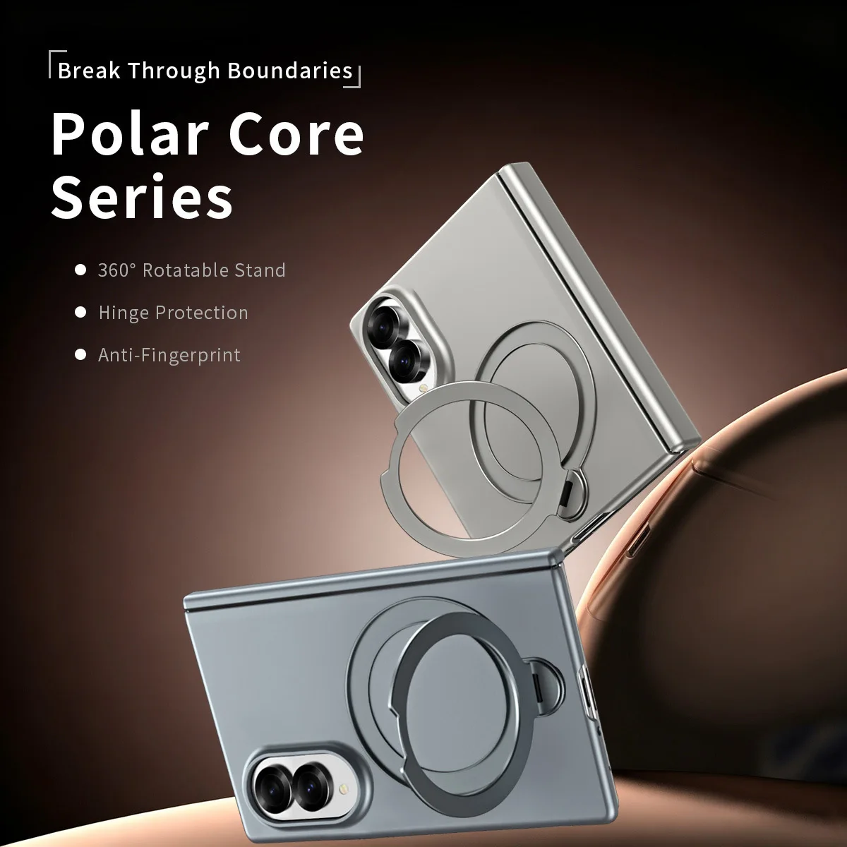 For Magsafe Case For Samsung Galaxy Z Fold 8 Bracke Matte Hinge Optional Mirror Film Front Cover Folding Shockproof Accessories