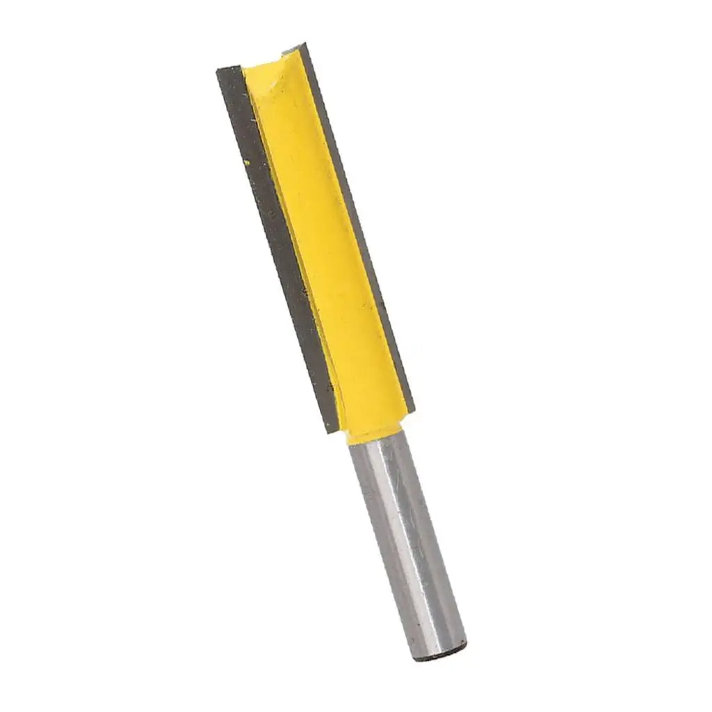 Long Straight Router Bit 2 Flute 8mm Shank Woodworking Cutter For Power Tool