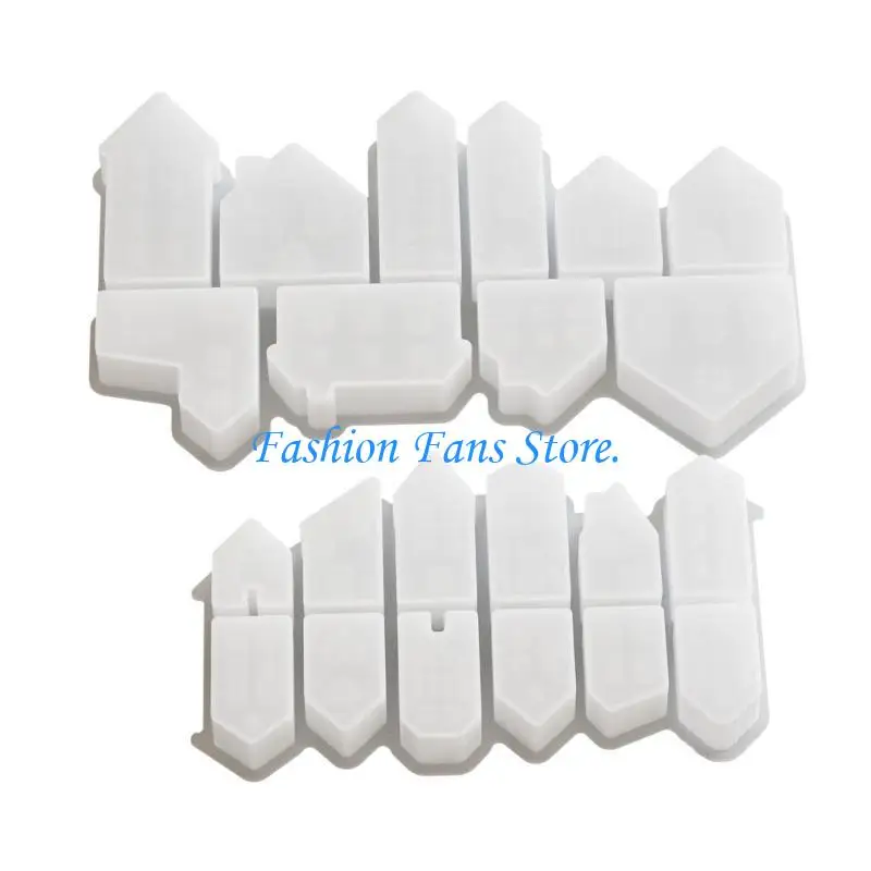 

C71D Creative Silicone Mold Set for Sturdy Resin Gypsum House Portable for Art Lovers