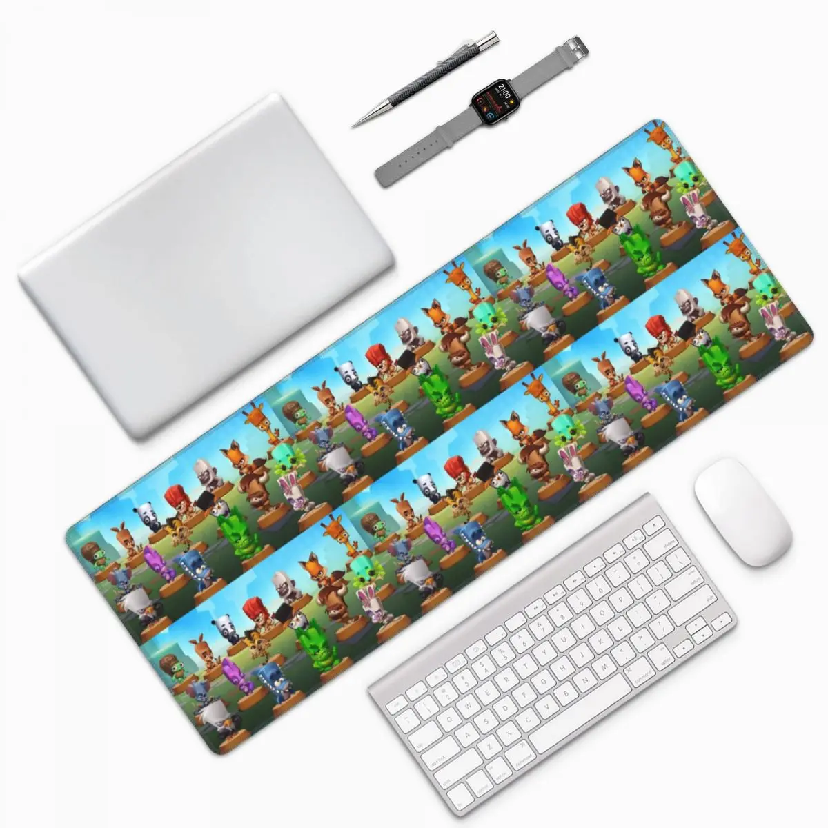 Zooba Battle Arena Large Mouse Pad Computer Keyboard Mouse Mat Gamer PC Laptop Desk Mat Office Accessories Table Mats