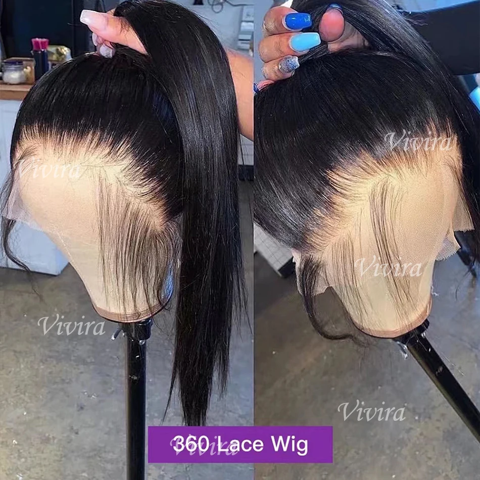 

Парик из натуральных волос 360 Full Lace, 30-40 дюймов, прямой, с HD-кружевом 13x6 и 13x4, предварительно выщипанный, для женщин