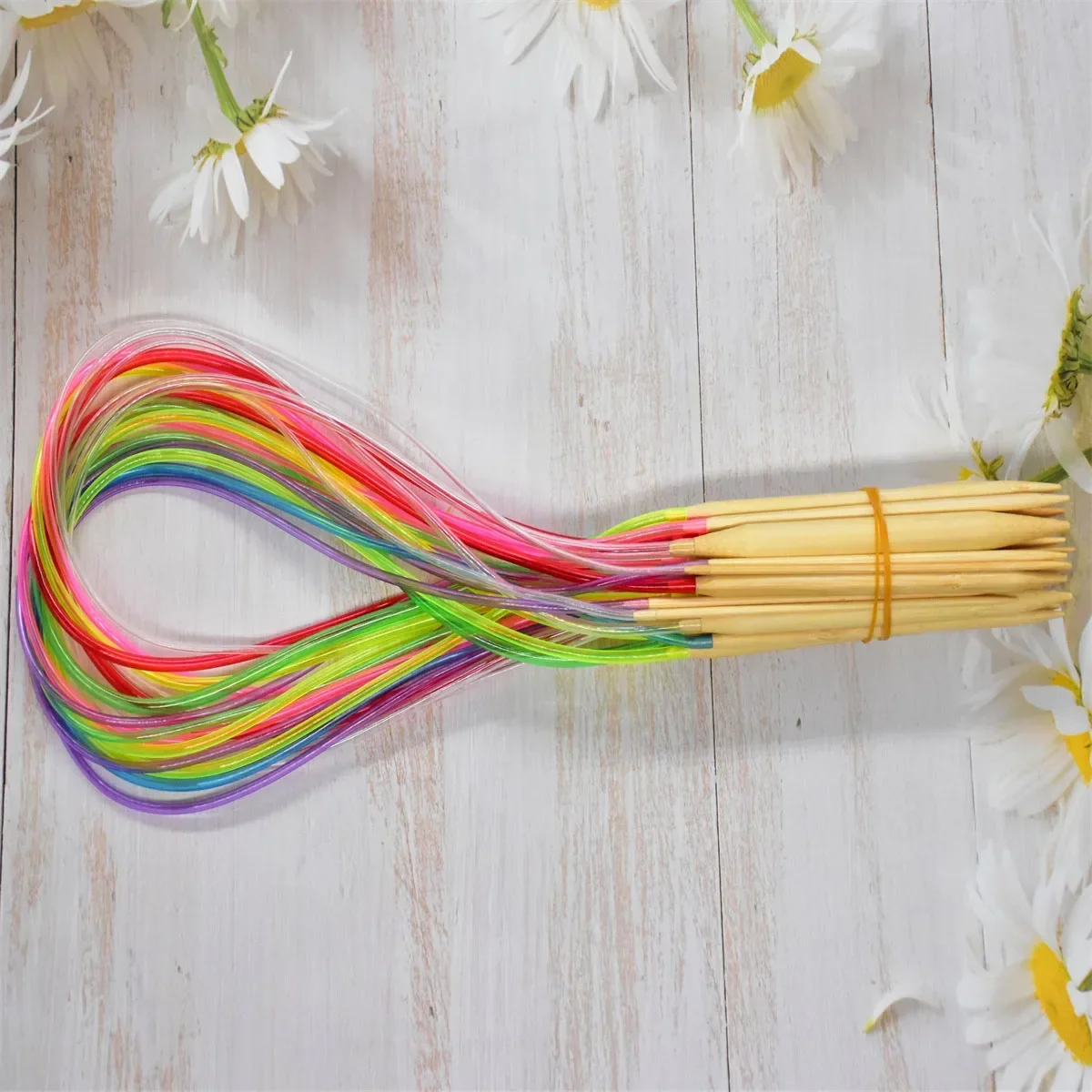 18Pcs/Set Circular Knitting Needles Bamboo Crochet