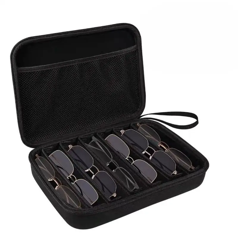 6/7 Compartment Adjustable Glasses Storage Box Portable Glasses Organizer And Travel Storage Rack Multifunction Storage Box