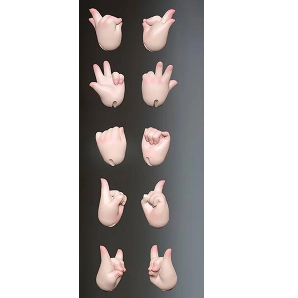 BJD Doll 1/6 Applies to the Hand Shape Resin Doll Accessories For 1/6 Anime Doll Body Figures Naked Toy Gifts