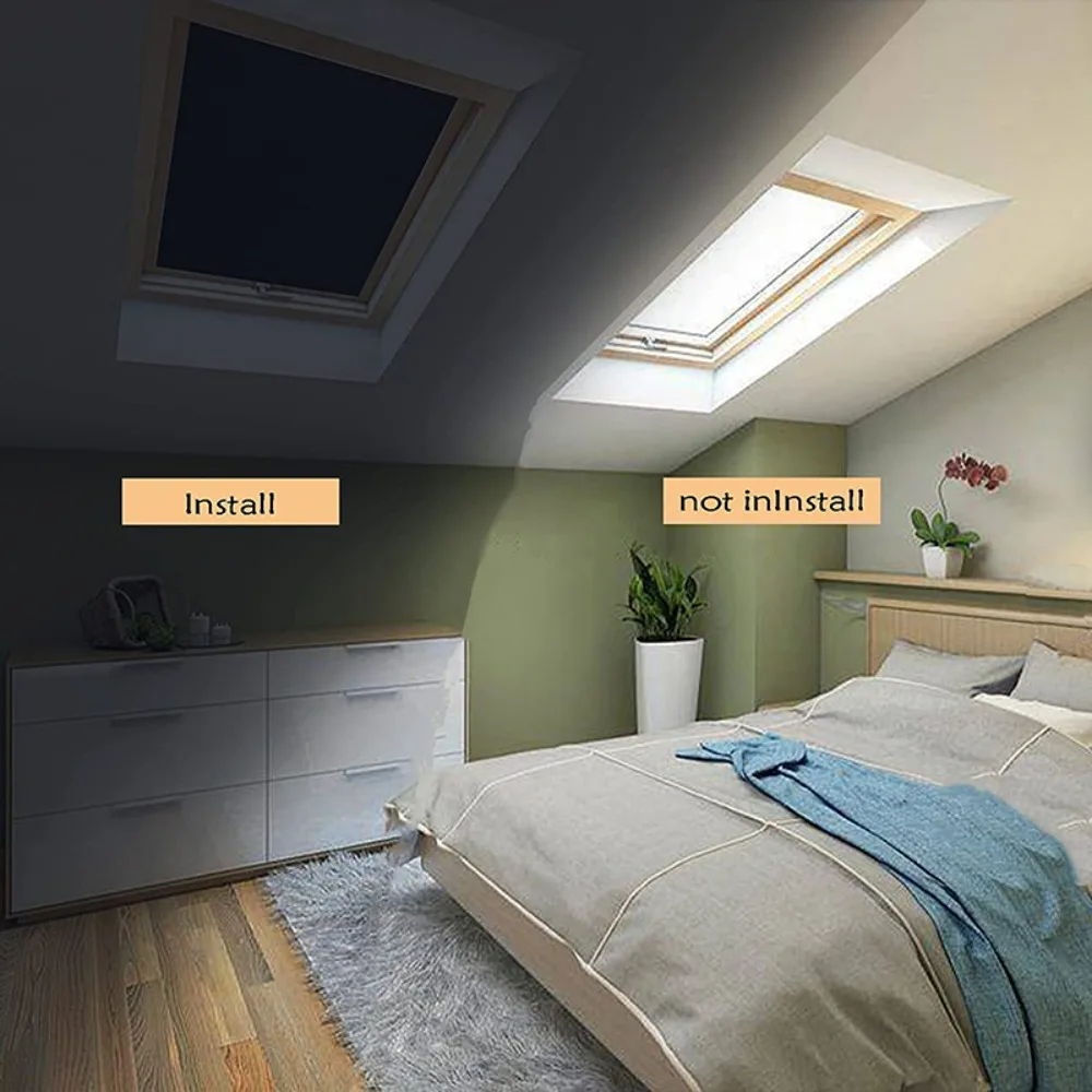meter Non-perforated Portable Bedroom Nursery Thermal Insulated Window Shade Travel Window Cover Curtain Blackout Blind