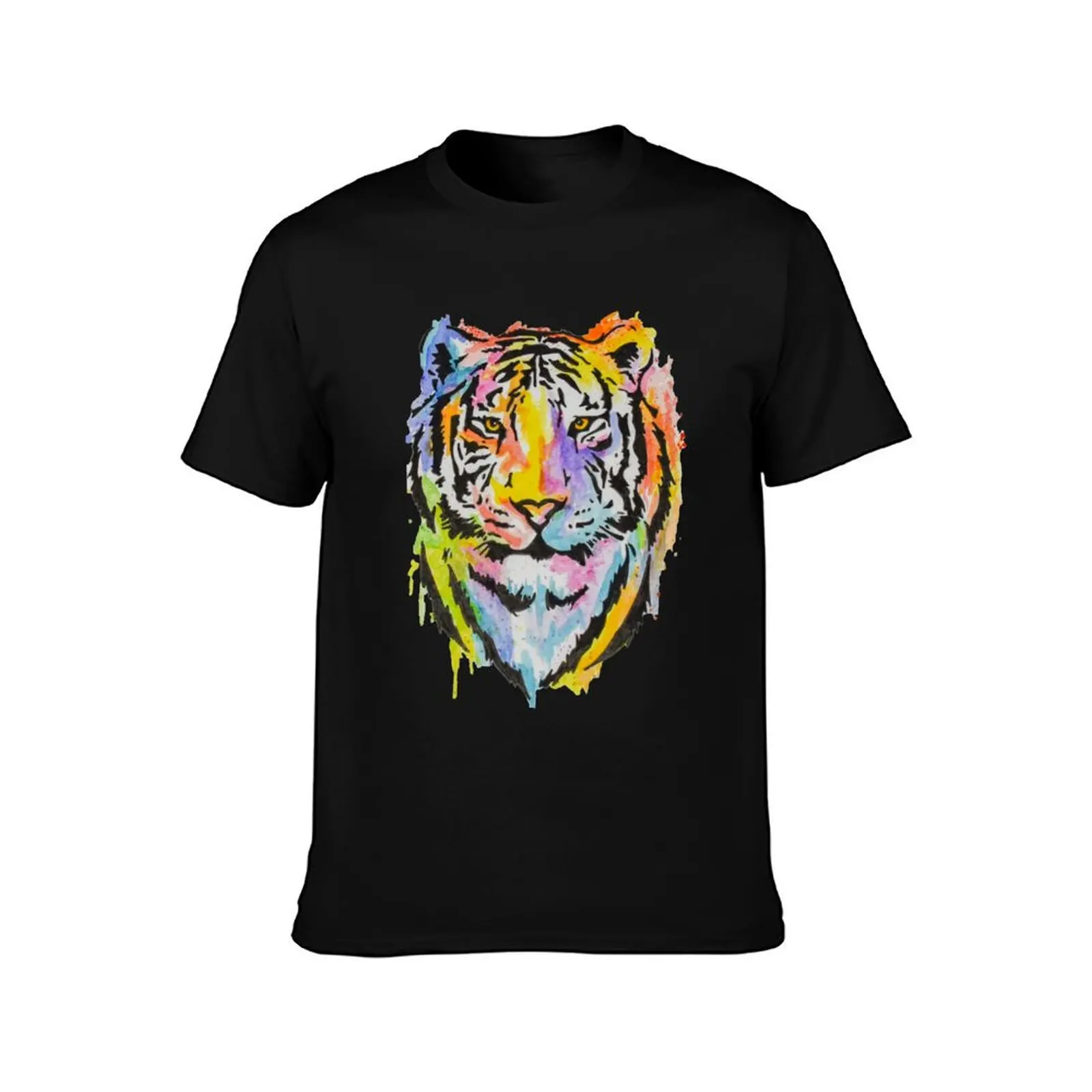 Watercolor Tiger T-Shirt UV Protection Outdoor Tee Shirt T-Shirt