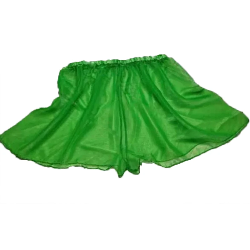 Pantaloncini lucidi sexy in organza a rete trasparente per la casa, trasparenti, per uomo e donna, pantaloni larghi per dormire, costumi per feste private