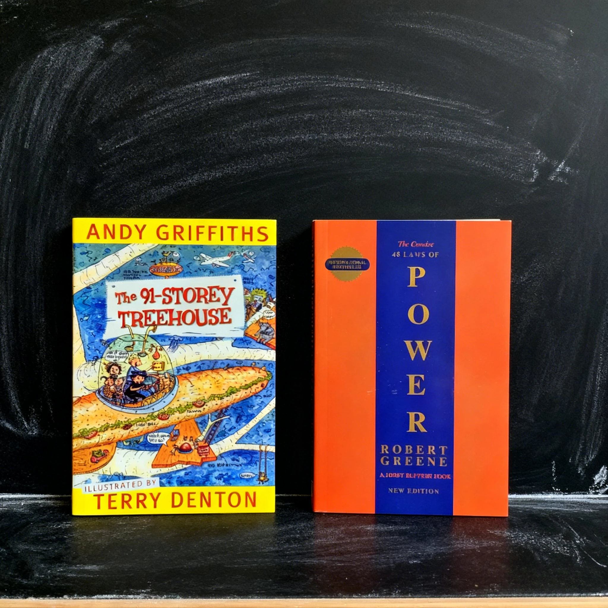 

《The Concise 48 Laws Of Power》+《The 91-Storey Treehouse》The core law of power game Books that make you laugh out loud As a gift