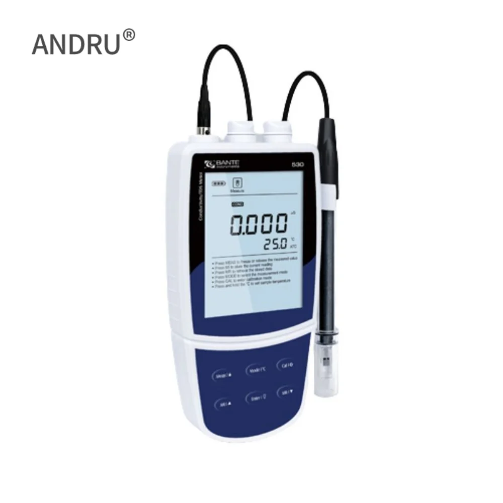 Laboratory Portable Conductivity TDS Meter with A Backlit LCD Display