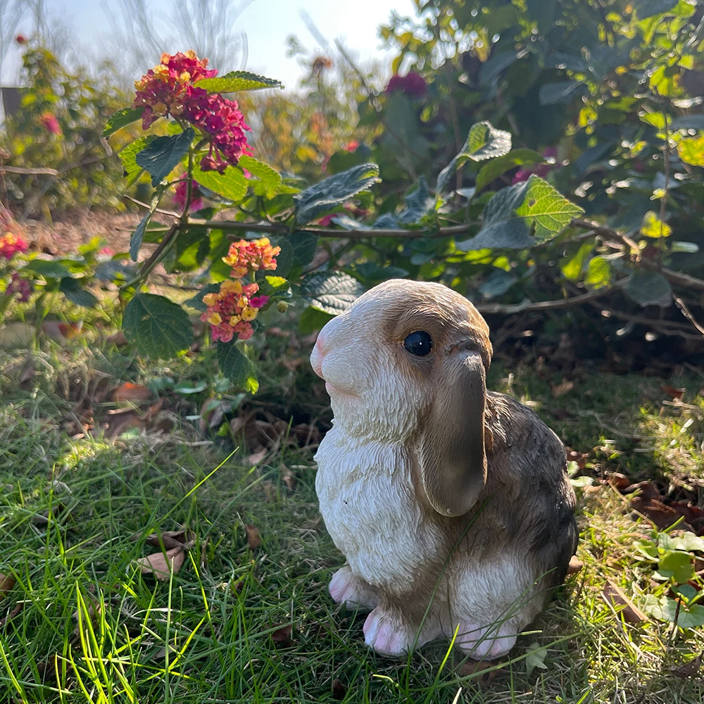 Bunny Decor Yard Decorations Outdoor, Bunny Decorations for Home Garden Outdoor Statues, Easter Rabbit Figurines mom Present, Ba