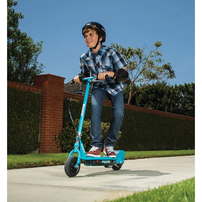 Razor-patinete eléctrico E200 para niños, neumáticos de 13 - 8 pulgadas, Motor de 200 vatios, hasta 12 mph y 40 min de tiempo de conducción, para Ri