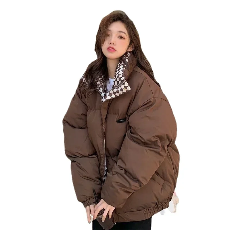 Cotton Coat Womens Winter Retro Port Thickened Loose Bread Jacket Cotton Suit Women