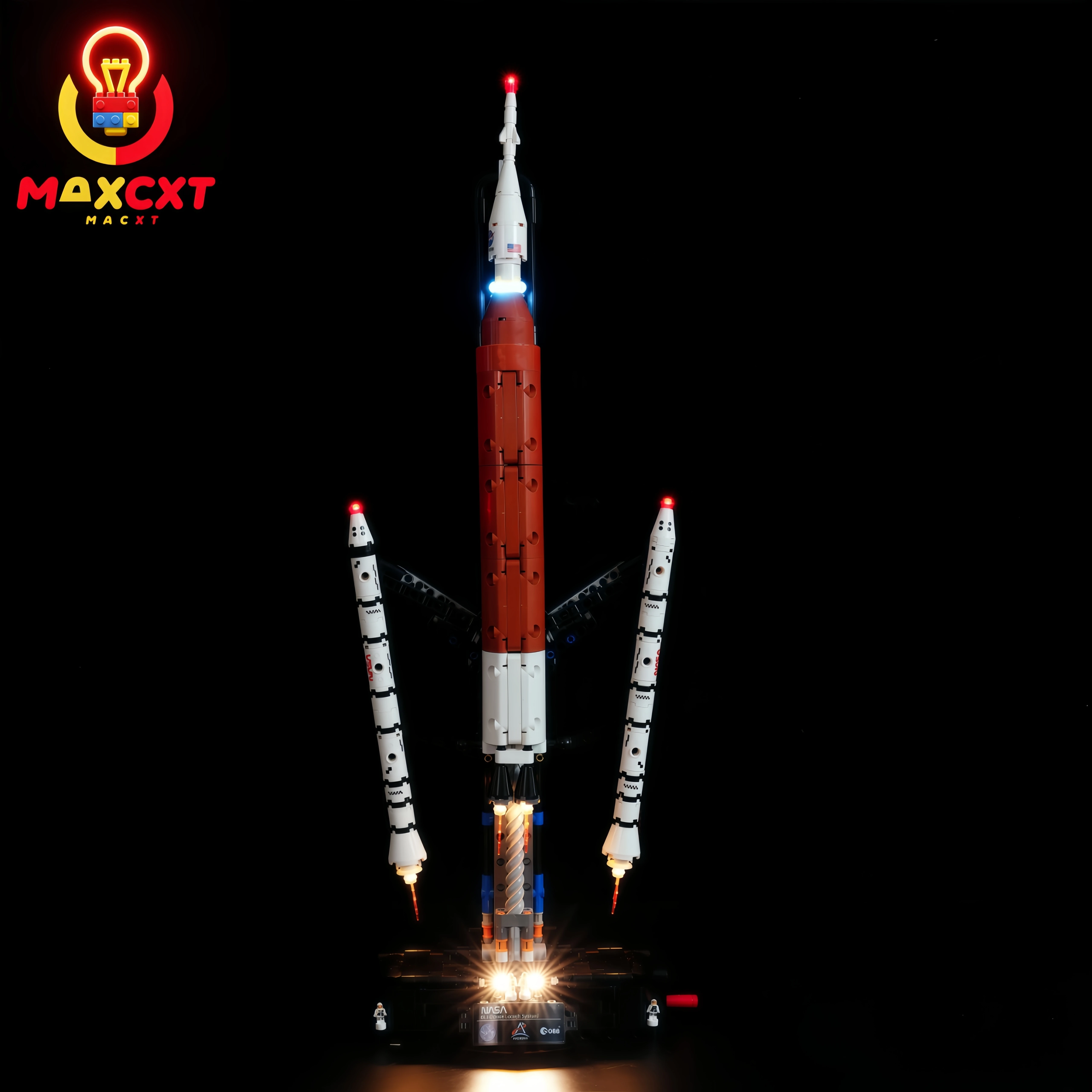 MAXCXT LED Light For LEGO 42221 Space Launch System Rocket DIY Decorative Lamp Not Include Building Blocks Set