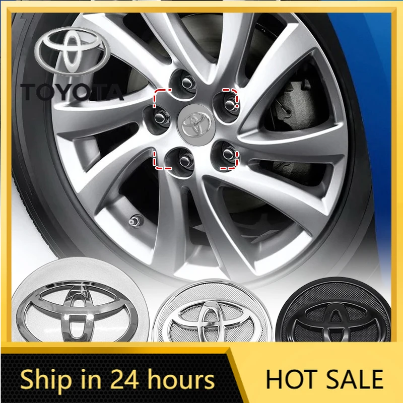 

4 шт., 56/60 мм, центральные колпаки на колеса автомобиля, крышки ступицы, эмблема для Toyota Corolla Yaris Prius RAV4 Camry Hilux Auris Avensis, Стайлинг C