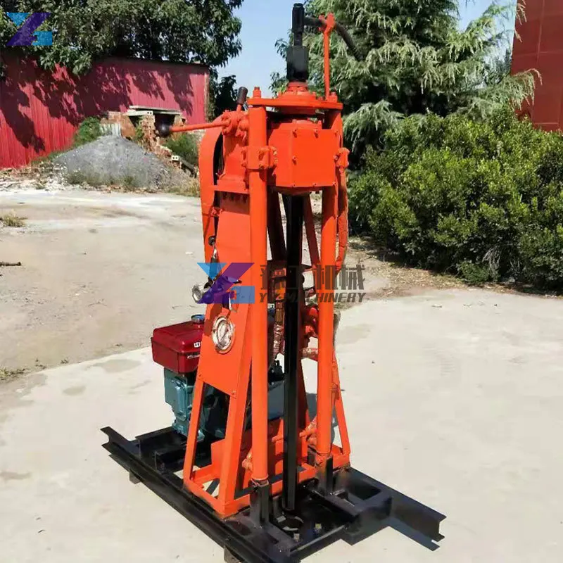 50m/100m Profondità Diesel Rock Drilling Rig Portatile Rotary Pozzi d'acqua Macchina di Perforazione Zaino Rig Idraulico Core Drilling Rig